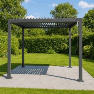 Aluminiowa pergola Freebird 3×3 m regulowane listwy z montażem
